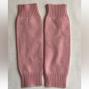Pink Knit Leg Warmers